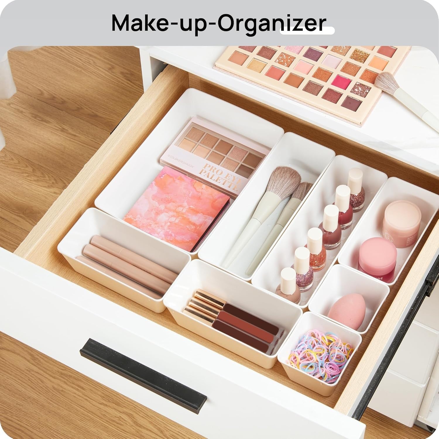 25x Organizer Set Schubladen, Schminktisch, Make-up, Küche, Büro, Bad