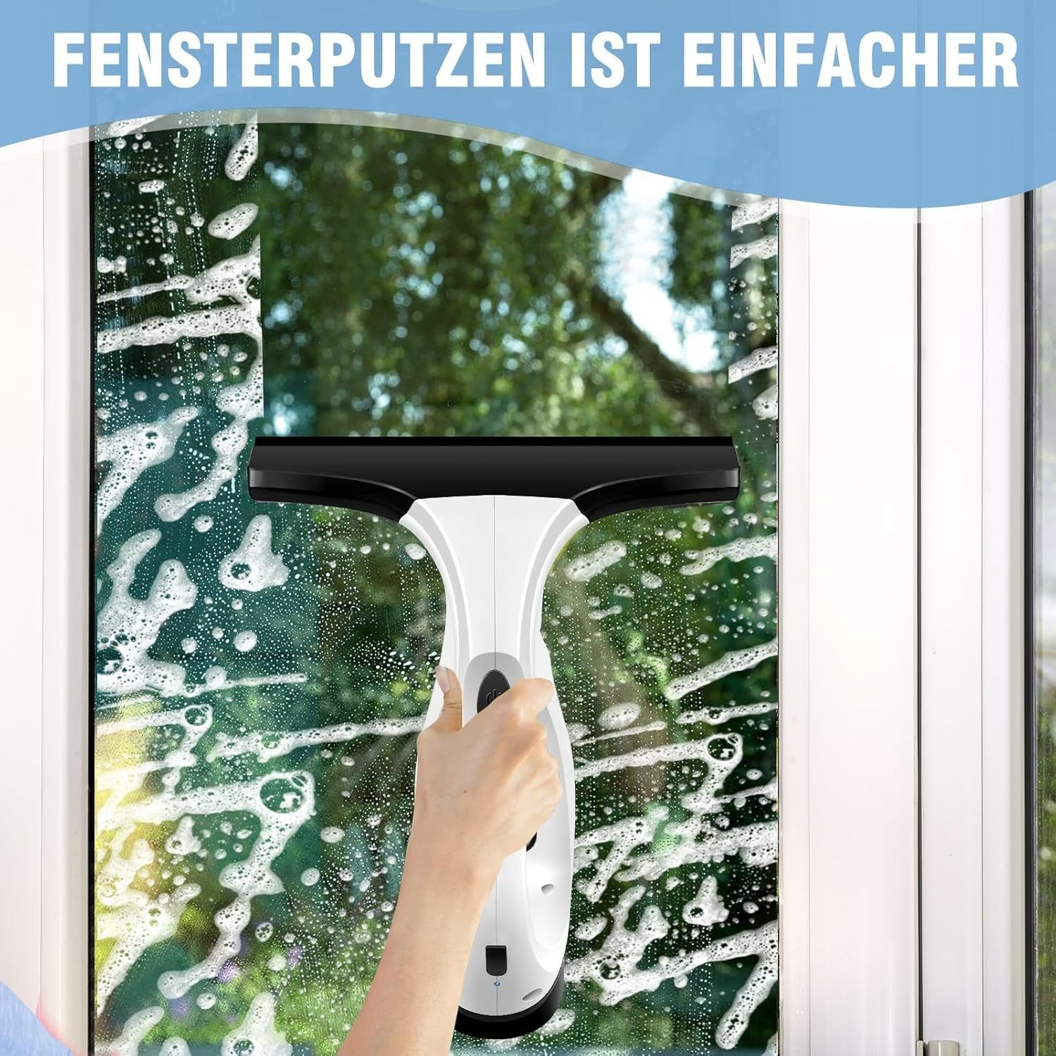 Lumino ClearView: Akku-Fenstersauger Pro Set Fensterabzieher Fensterreiniger