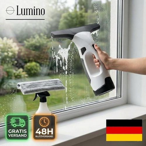 Lumino ClearView: Akku-Fenstersauger Pro Set Fensterabzieher Fensterreiniger