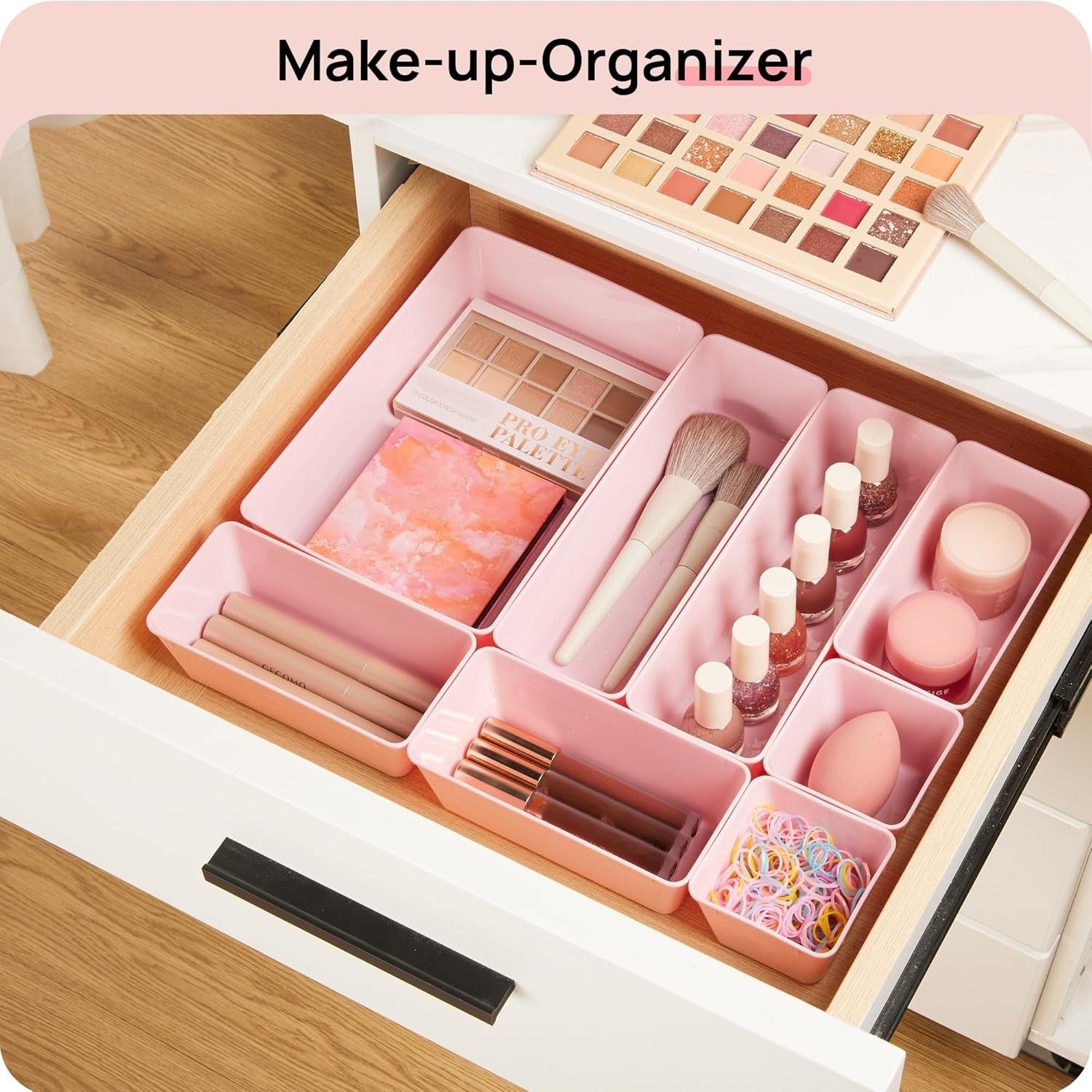 25x Organizer Set Schubladen, Schminktisch, Make-up, Küche, Büro, Bad
