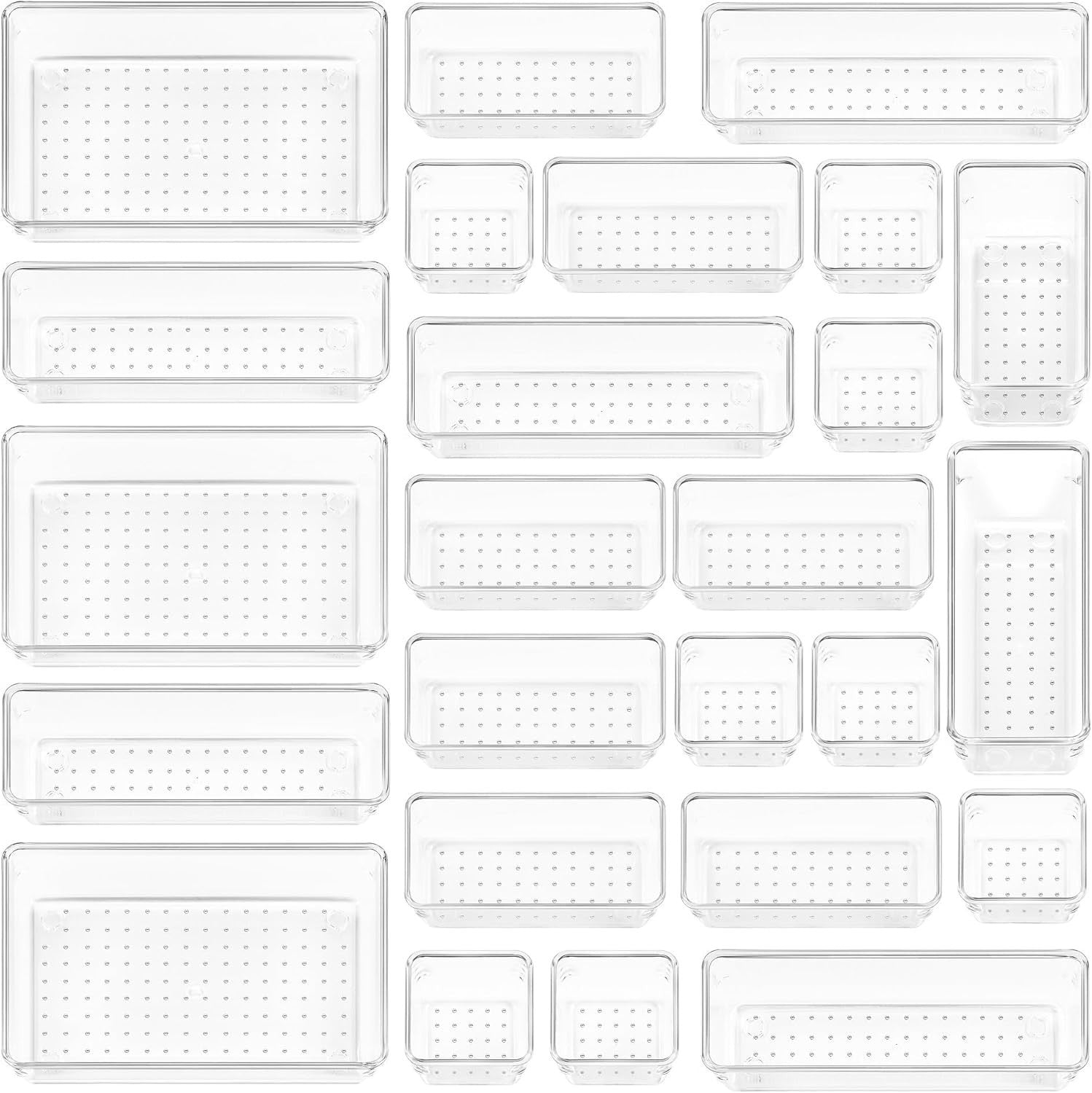 25x Organizer Set Schubladen, Schminktisch, Make-up, Küche, Büro, Bad